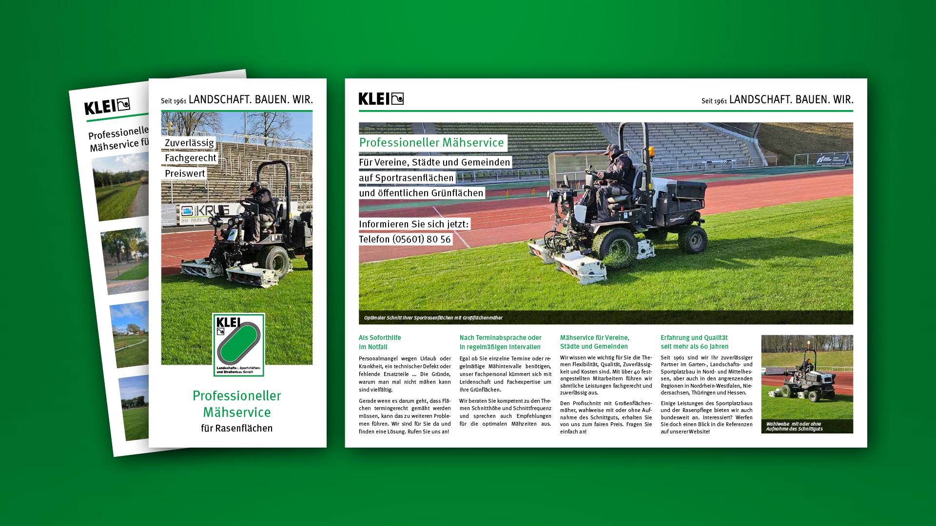 KLEI | Flyer Din Lang | Kunstrasen Reinigung